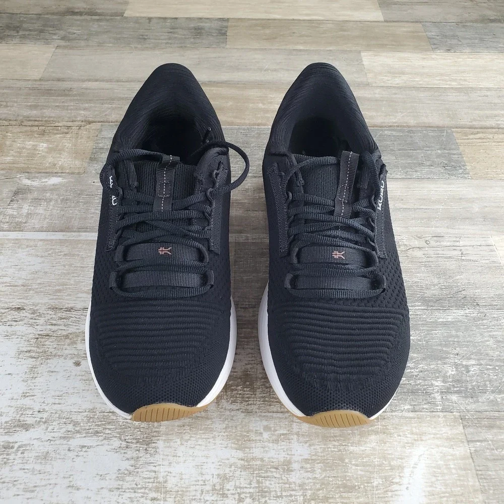 Kuru Atom 2 Womens Shoes Sz 9.5 W Athletic Running Black White Lace Up Sneakers